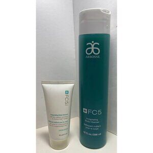 Arbonne +FC5 Invigorating Body Cleanser UNSEALED 10 fl oz & TRAVEL Size Lot *3G